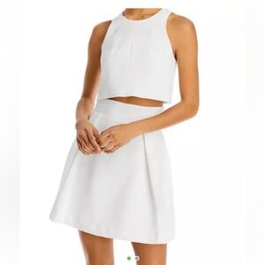 Black Halo White Skirt Set, Size 0